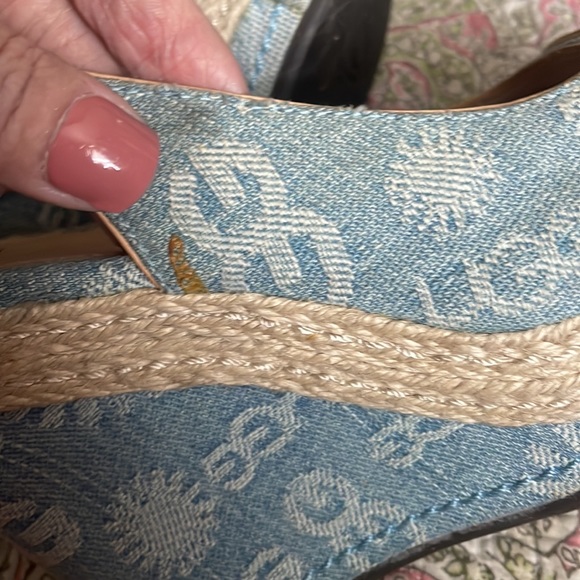 Euc Ugg blue Jean wedges size 6 - Picture 6 of 7